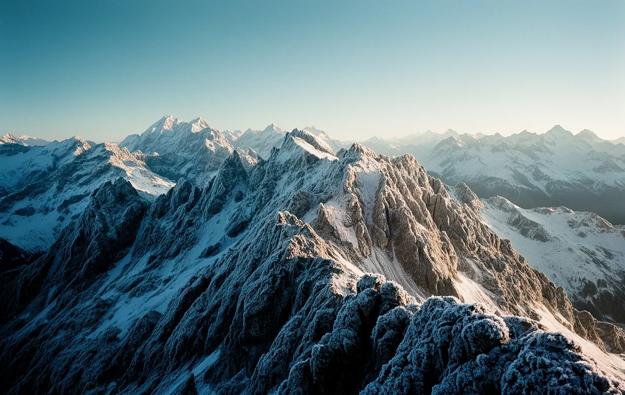 High-altitude Swiss mountain range