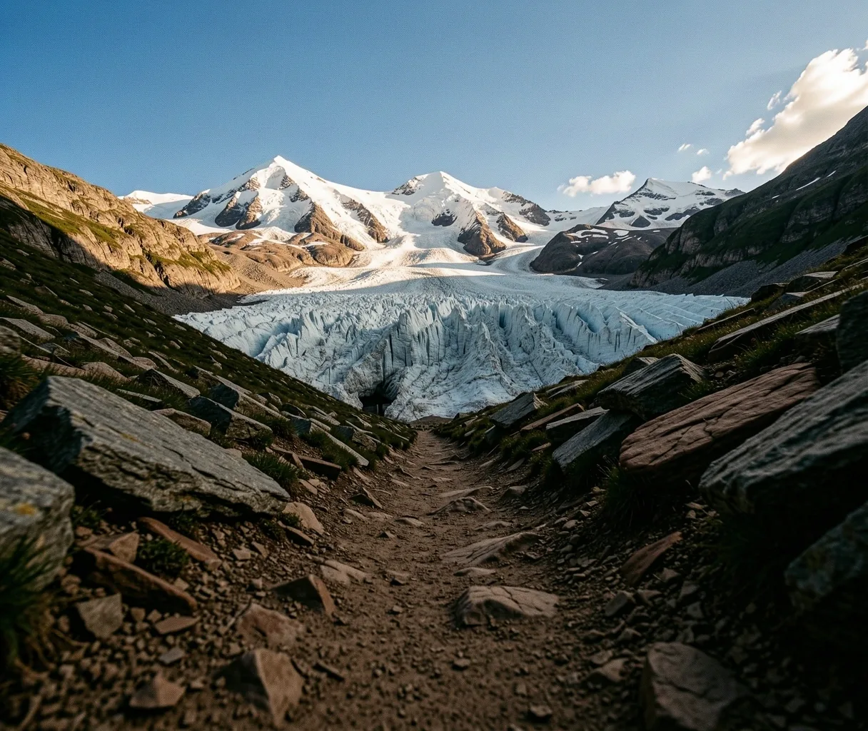 High-alpine Swiss peak environment